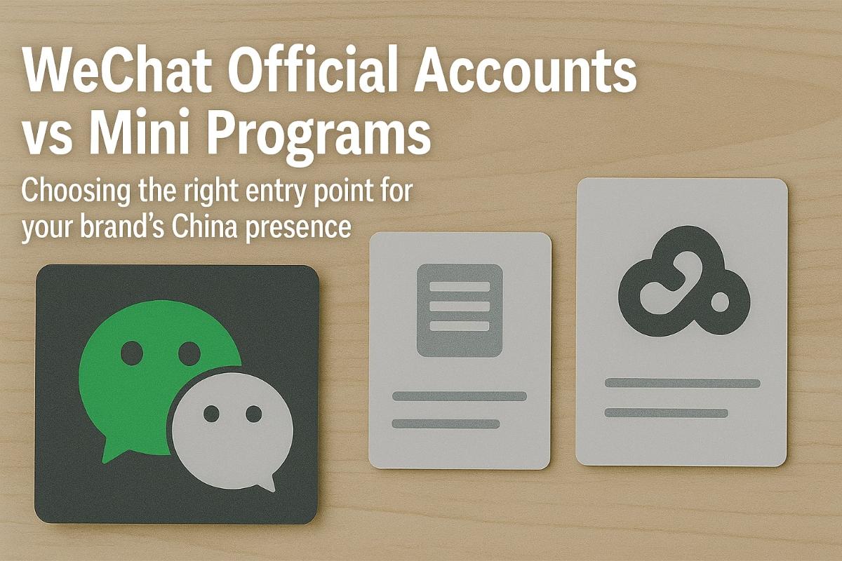 WeChat Official Accounts vs Mini Programs