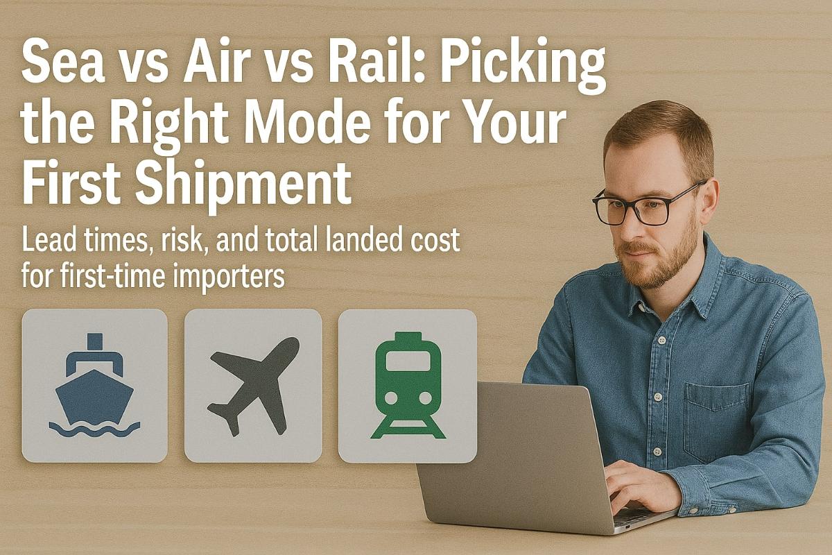 Sea vs Air vs Rail: Picking the Right Mode for Your First Shipment