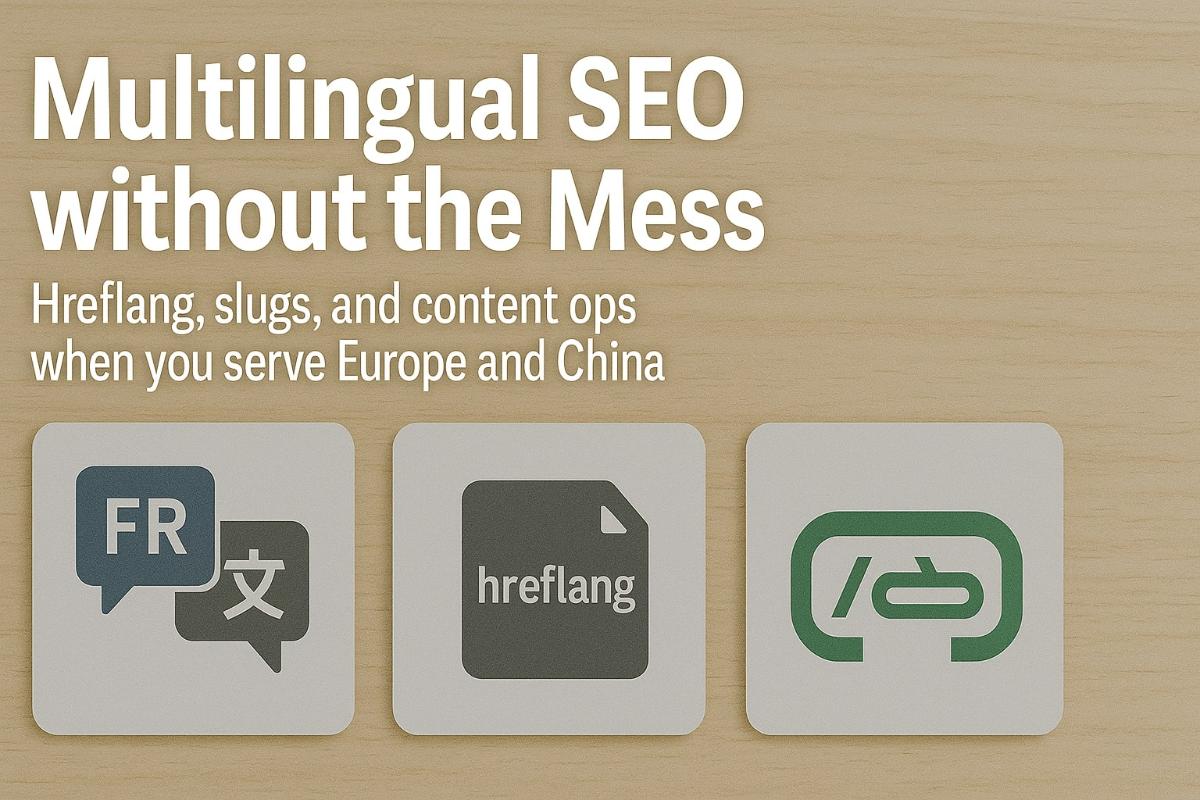 Multilingual SEO without the Mess